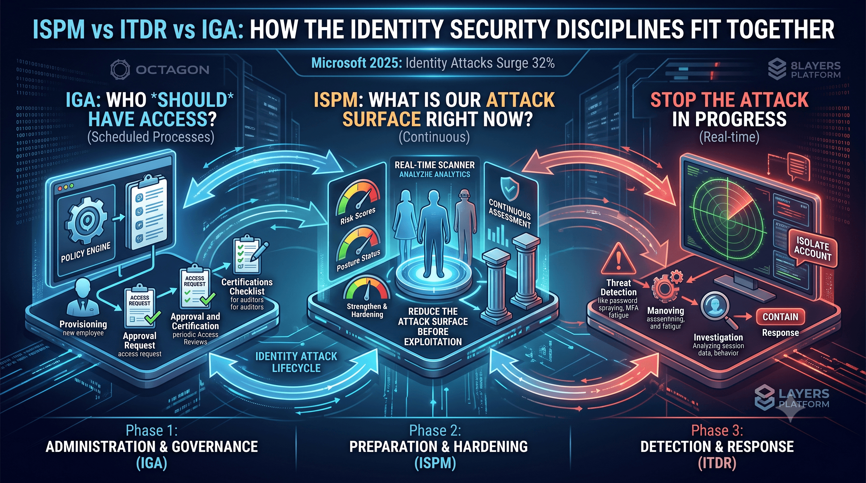 ISPM vs ITDR vs IGA: How the Identity Security Disciplines Fit Together